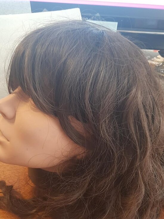 NEW  ! Long 20 Inch Hair Curly Wavy Wig Brown main image 4